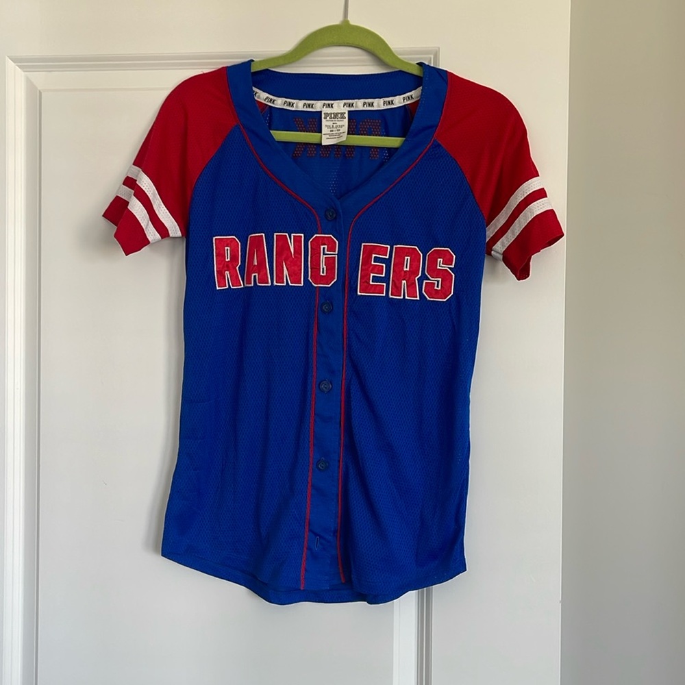 Texas Rangers button up jersey